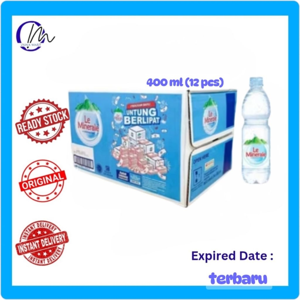 (READY) LE MINERAL AIR MINERAL BOTOL 600 ML KARTONAN