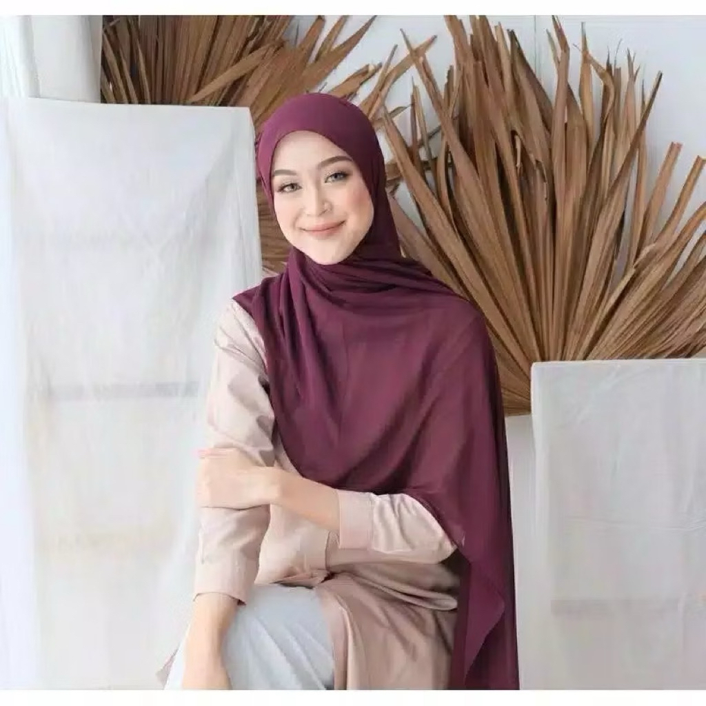 Pashmina Ceruty Burgundy Tua