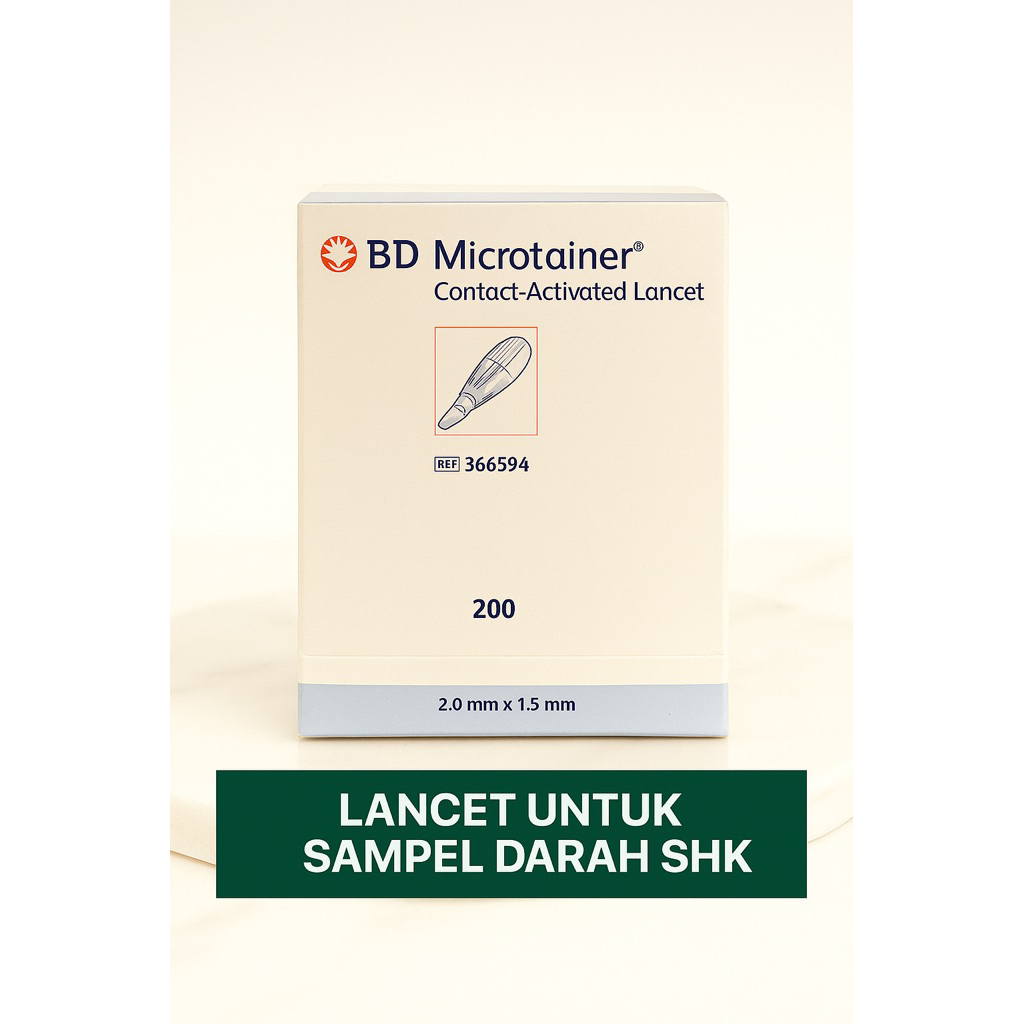 Lancet SHK Rekomendasi DINKES untuk pengambilan sampel darah untuk SHK