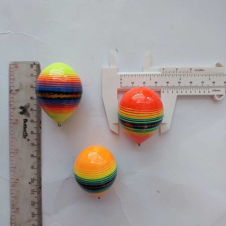 ( Isi 1 Pcs ) Pelampung Bulat Full Lilit Benang 35 MM Limited Edition Langka Super Rapih Sensitif Co