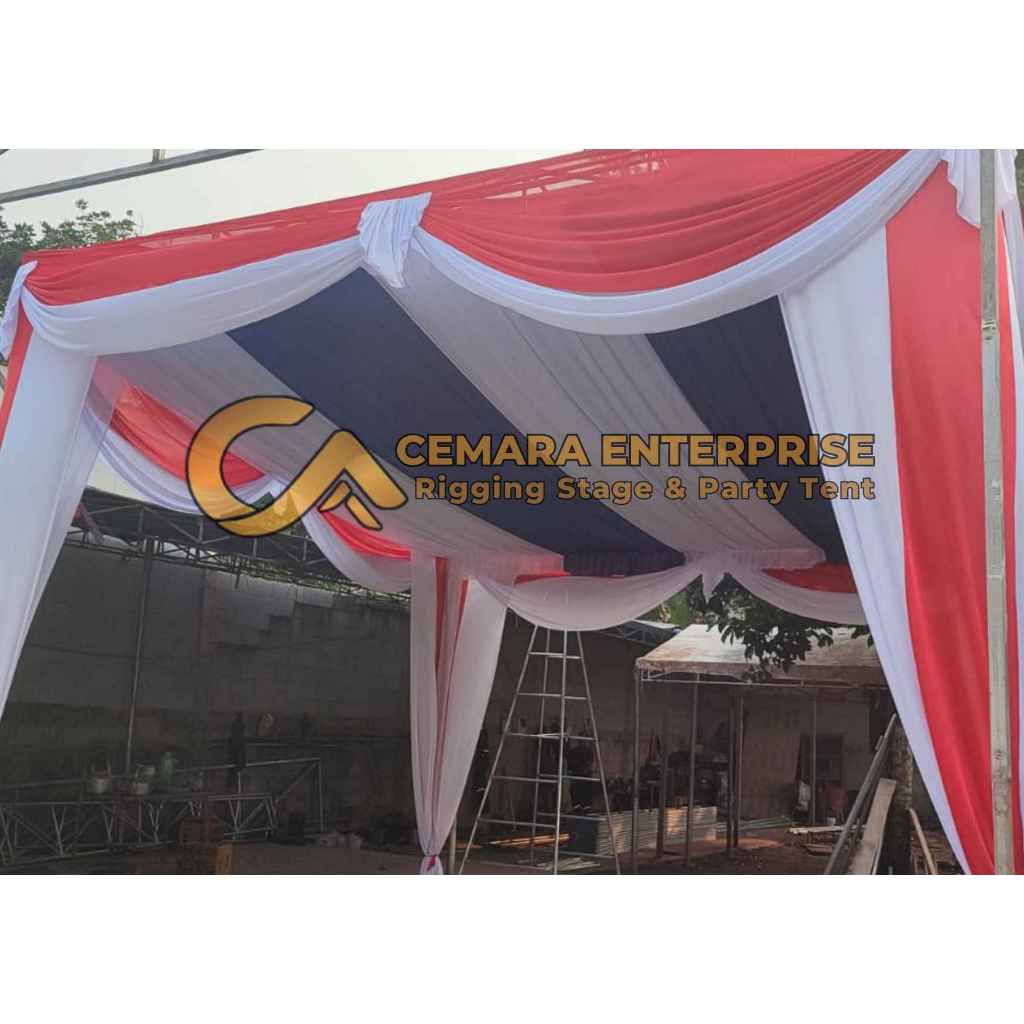 Dijual Tenda Pesta Besi Galvanis - Rangka Kokoh, Harga Permeter (Baru)