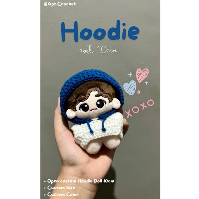 [PO-CUSTOM] HOODIE RAJUT DOLL 10CM