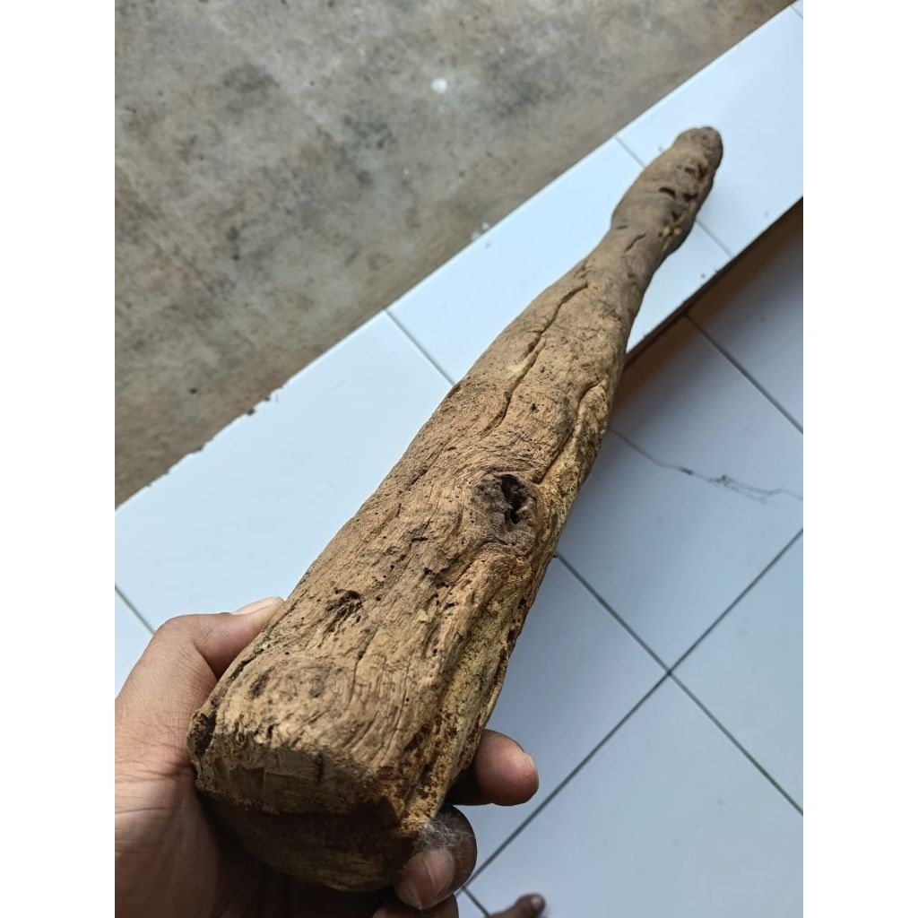 alu lumpang lesung kayu kuno erosi rustic ukuran besar