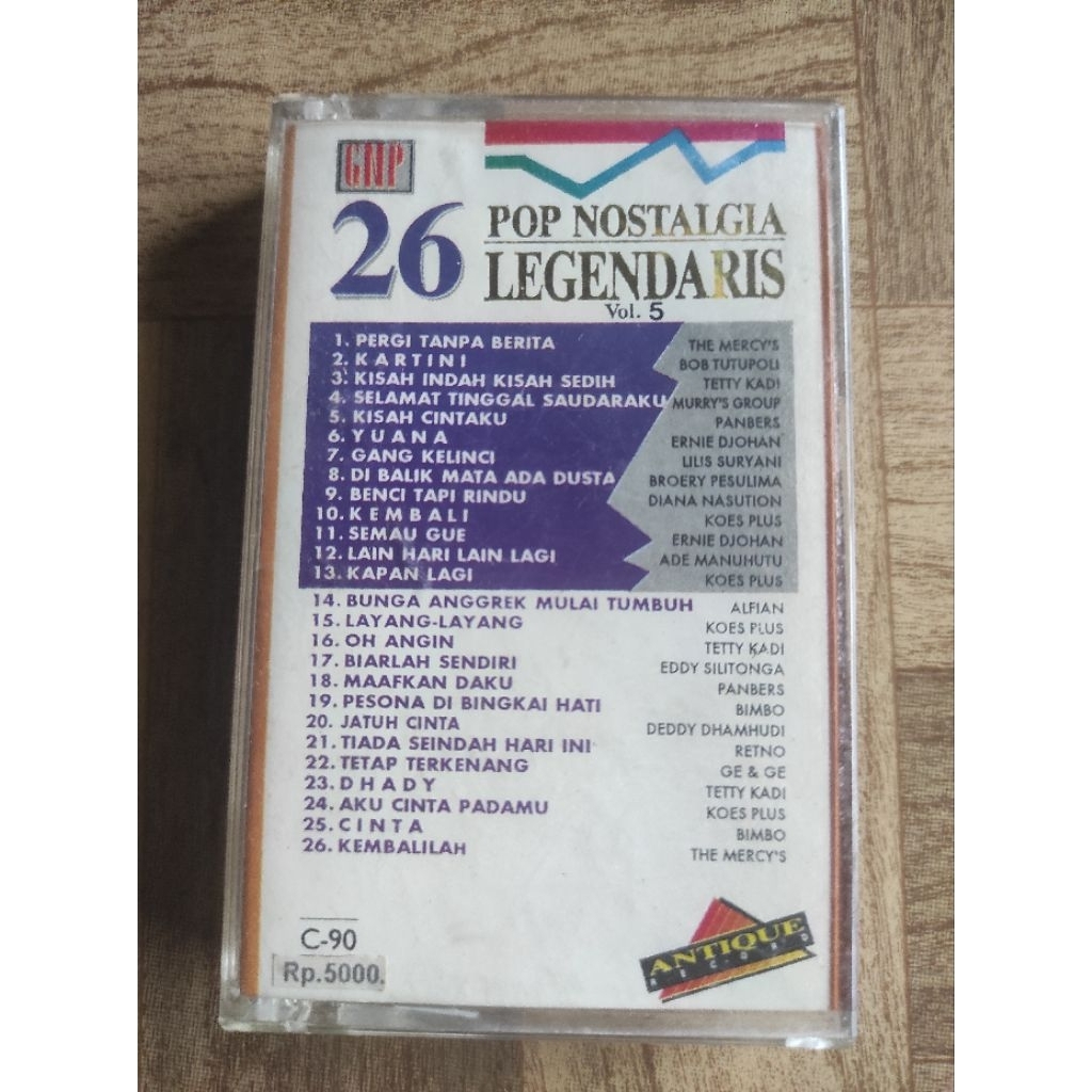 kaset pita 26 pop nostalgia legendaris vol. 5
