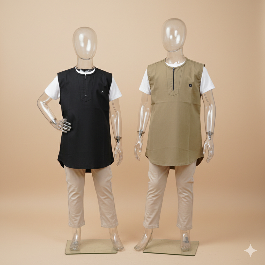 DISKON ROMPI KURTA ANAK LAKI LAKI MUMAYIZ PREMIUM KATUN TWILL RESLETING DEPAN USIA 4-15 TAHUN