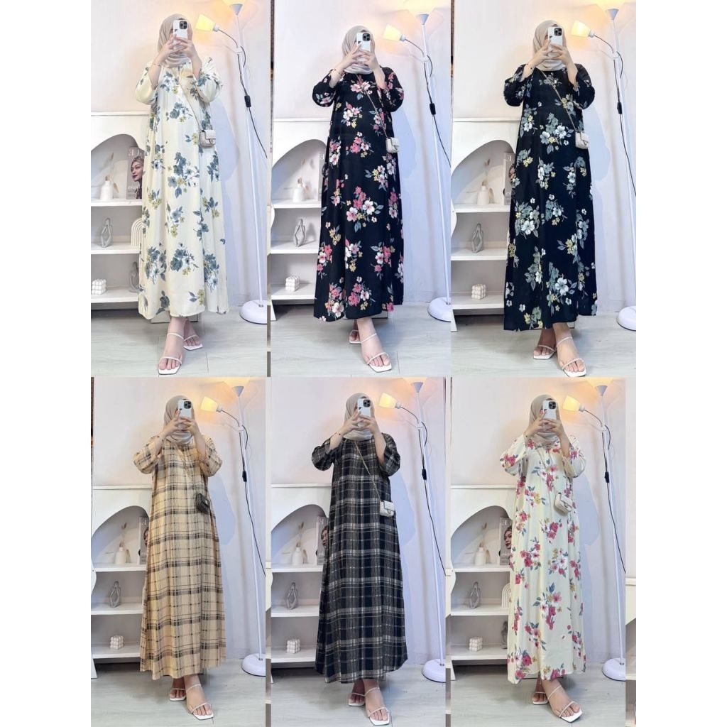 AUREL DRESS MIDI RAYON PREMIUM busui