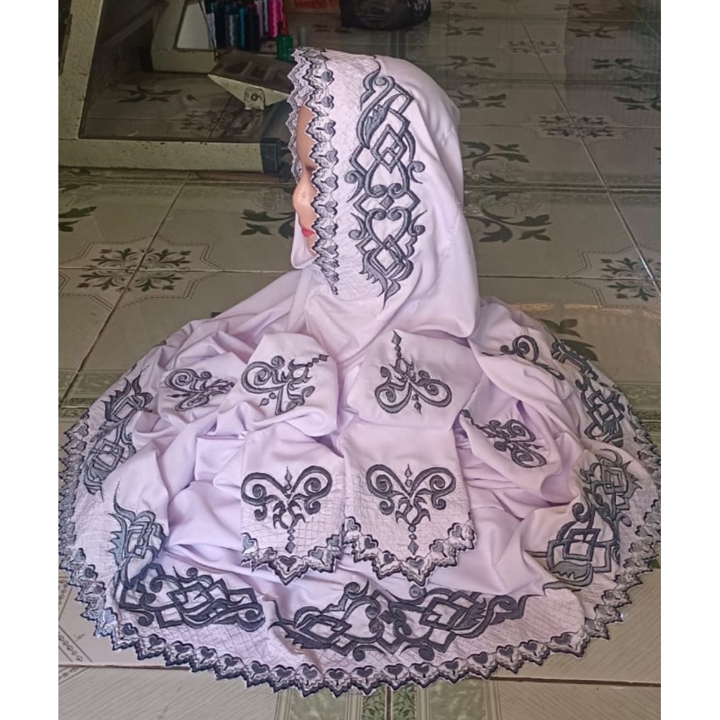 mukenah okeran terusan anak santri mukenah madura mukenah terusan