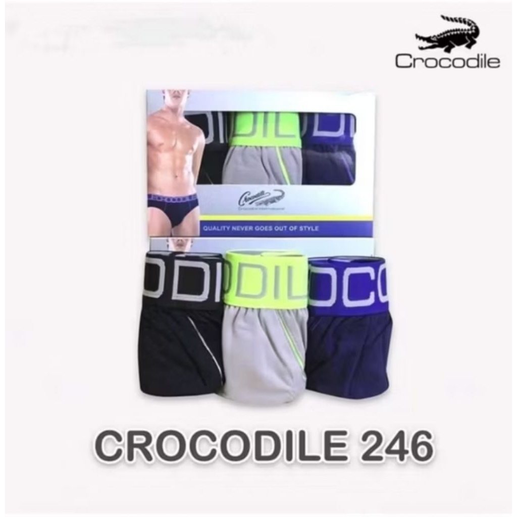 Celana Dalam Pria CROCODILE 521 - 246,,, Celana Dalam Pria Isi 3 ,, CROCODILE Celana Dalam