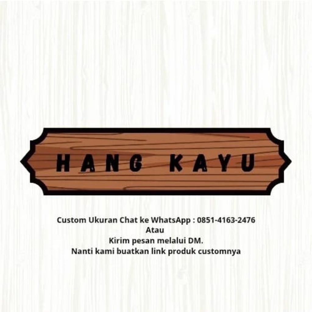 custom kayu papan kayu ukuran 40x60x2cm