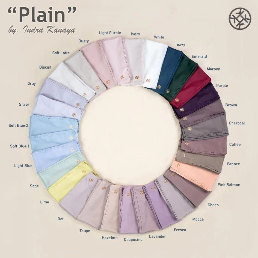[READY] INDRAKANAYA PLAIN SERIES by JOURNEY SCARVES / Hijab Segi Empat Polos NEW / FREE paperbag