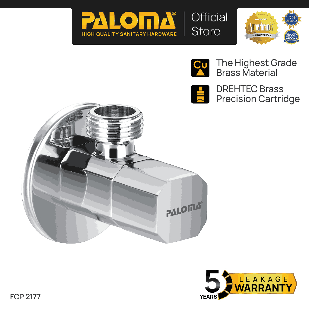 PALOMA FCP 2177 Keran Stop Cabang Keran Toilet Keran WC Keran Jet Shower Wall Tembok Keran Water Air