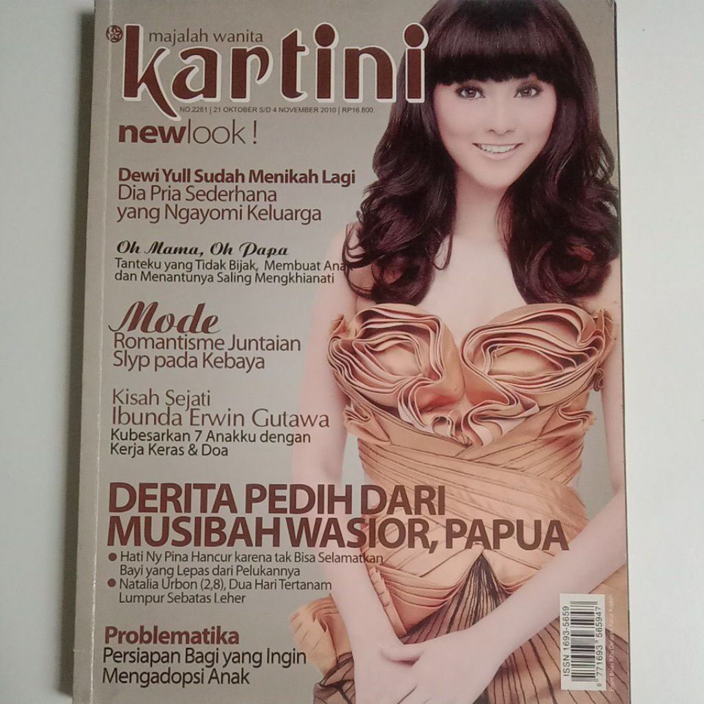 Majalah Kartini Tahun 2010 Cover Eva Anindhita (Unggulan Gadsam'2002)