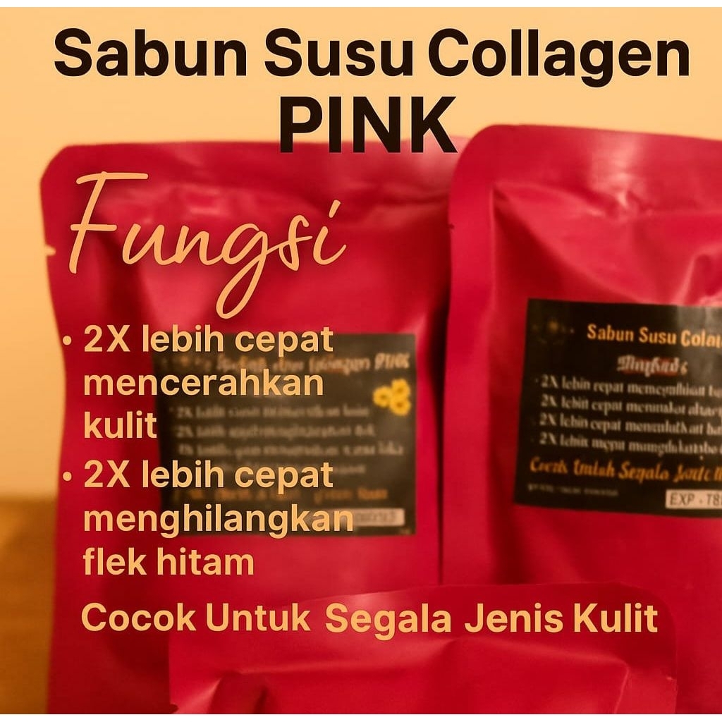 Sabun Susu Collagen Pink