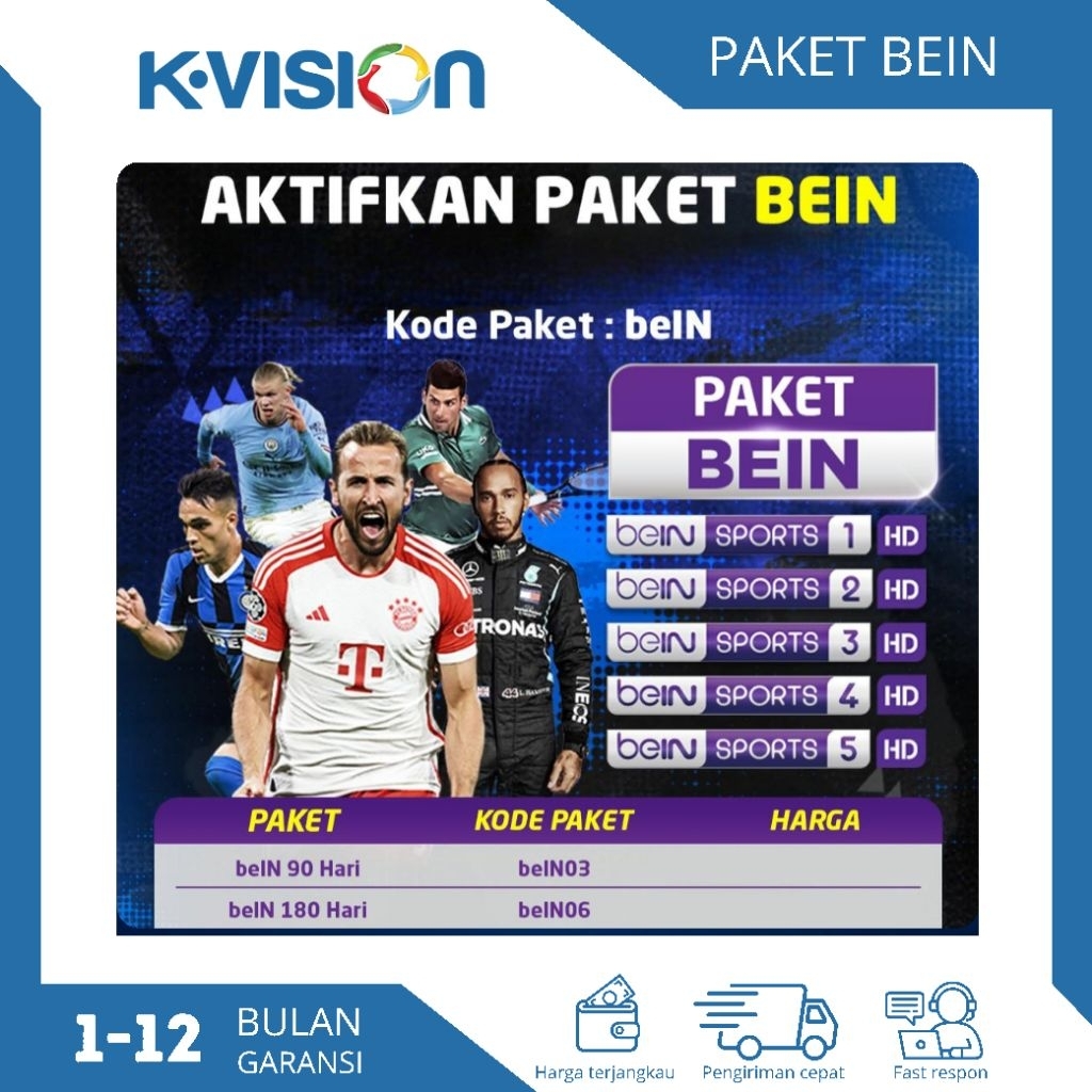 Bein sports K Vision (Proses cepat bergaransi)