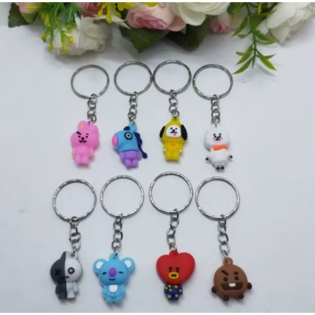 Gantungan Kunci Karakter Lucu - Gantungan Kunci BT21 - Gantungan Kunci Karakter