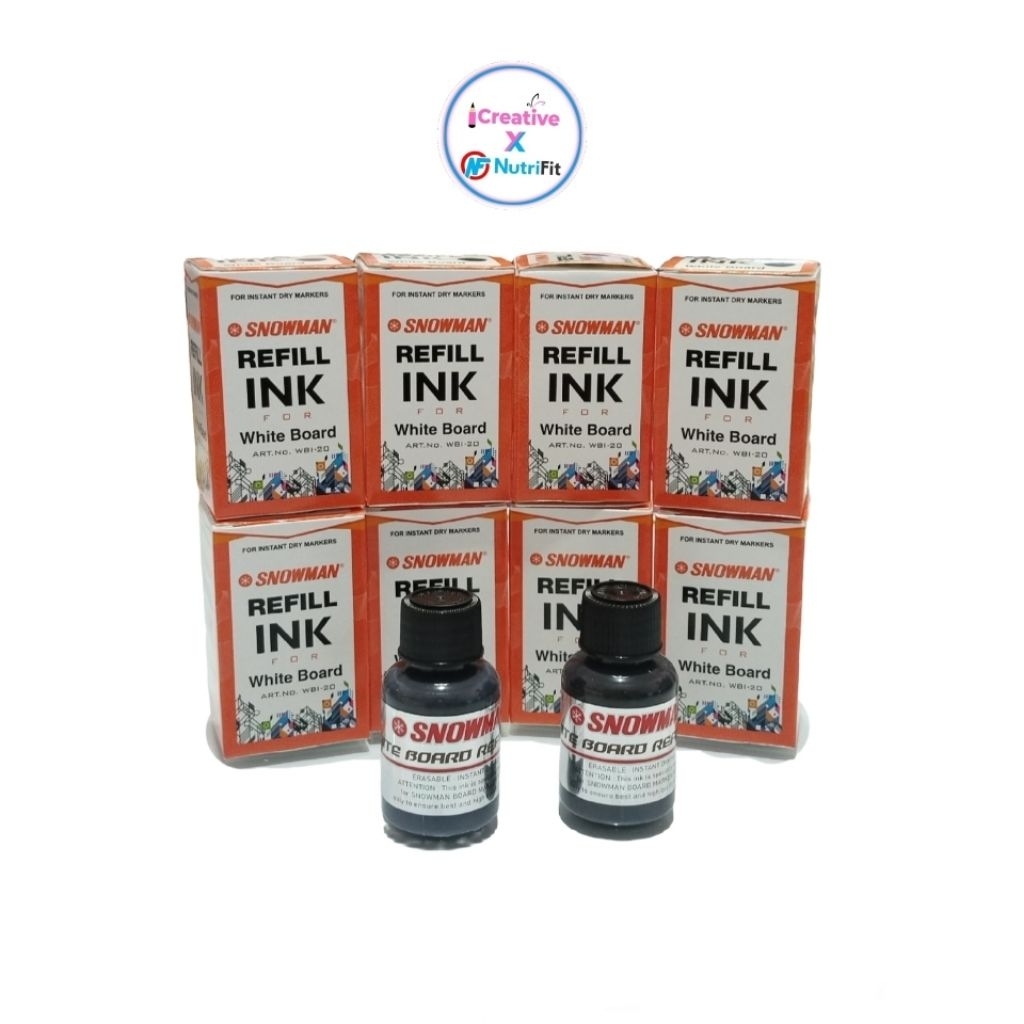 TINTA ISI ULANG SPIDOL WHITEBOARD BISA DI HAPUS / SNOWMAN- REFILL INK / TINTA ISI ULANG PAPAN TULIS 