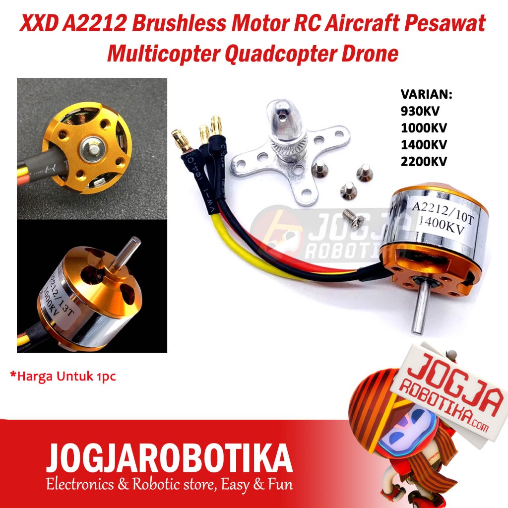 XXD A2212 Brushless Motor RC Aircraft Pesawat Multicopter Quadcopter Drone