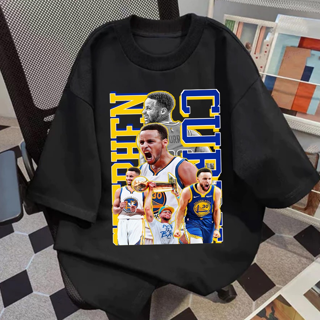 Baju Basket Unisex Kaos NBA STEPHEN CURRY Tshirt Olahraga Lengan Pendek