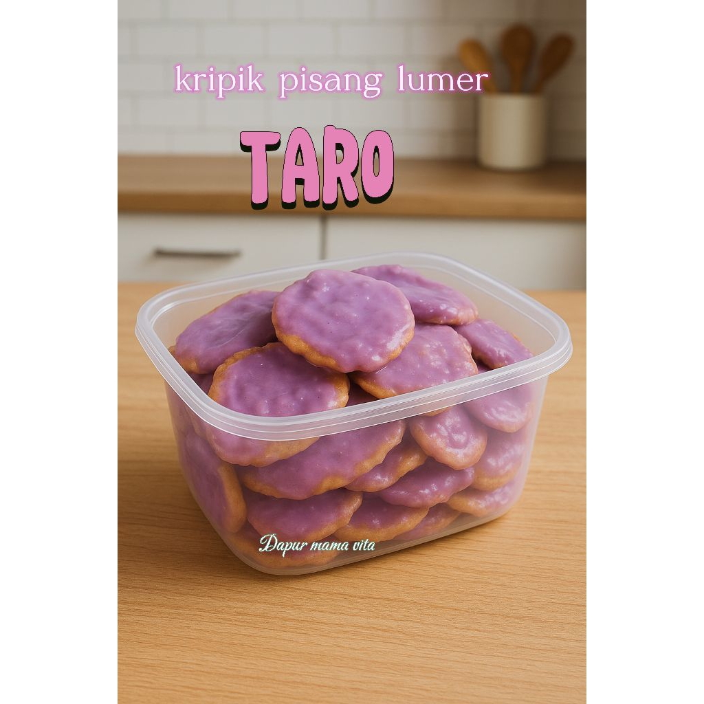 kripik Pisang/kripik lumer/rasa Taro /150gram