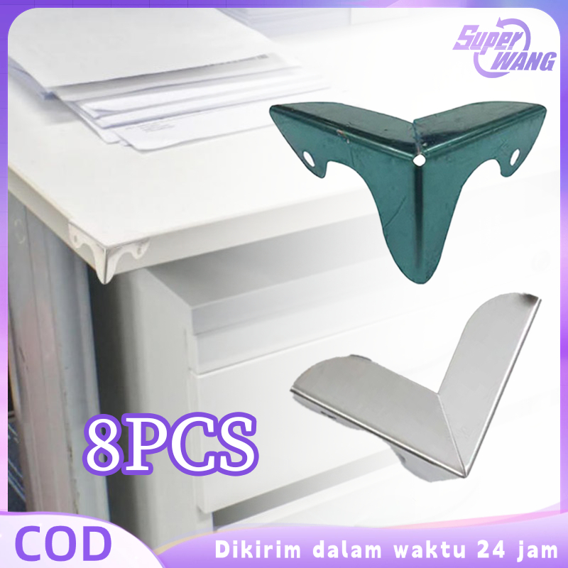 Siku Pojok Hardcase 8pcs Lis Siku Hardcase Aksesori Perangkat Keras Siku L Hardcase Kecil Dengan Sek