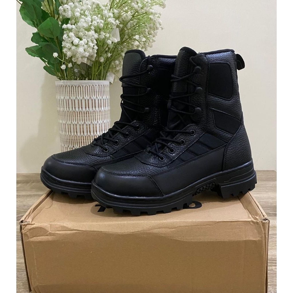 SEPATU PDL KULIT JERUK JATAH KASAD ORIGINAL PEMBAGIAN TNI