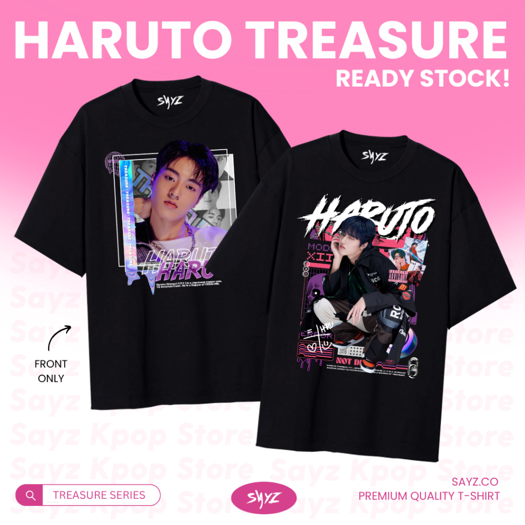 [ READY ] Tshirt Haruto Treasure series - watanabe haruto - kaos baju outfit konser teume - 100% Cot