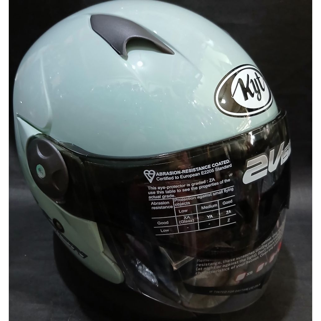 HELM KYT 2 VISION HALF FACE - HELM HALF FACE KYT 2 VISION SOLID