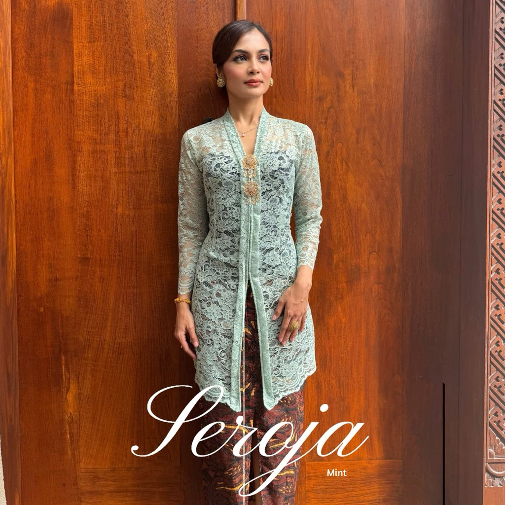 KEBAYA BALI KARTINI PANJANG BROKAT SEROJA | KEBAYA PANJANG | KEBAYA BROKAT