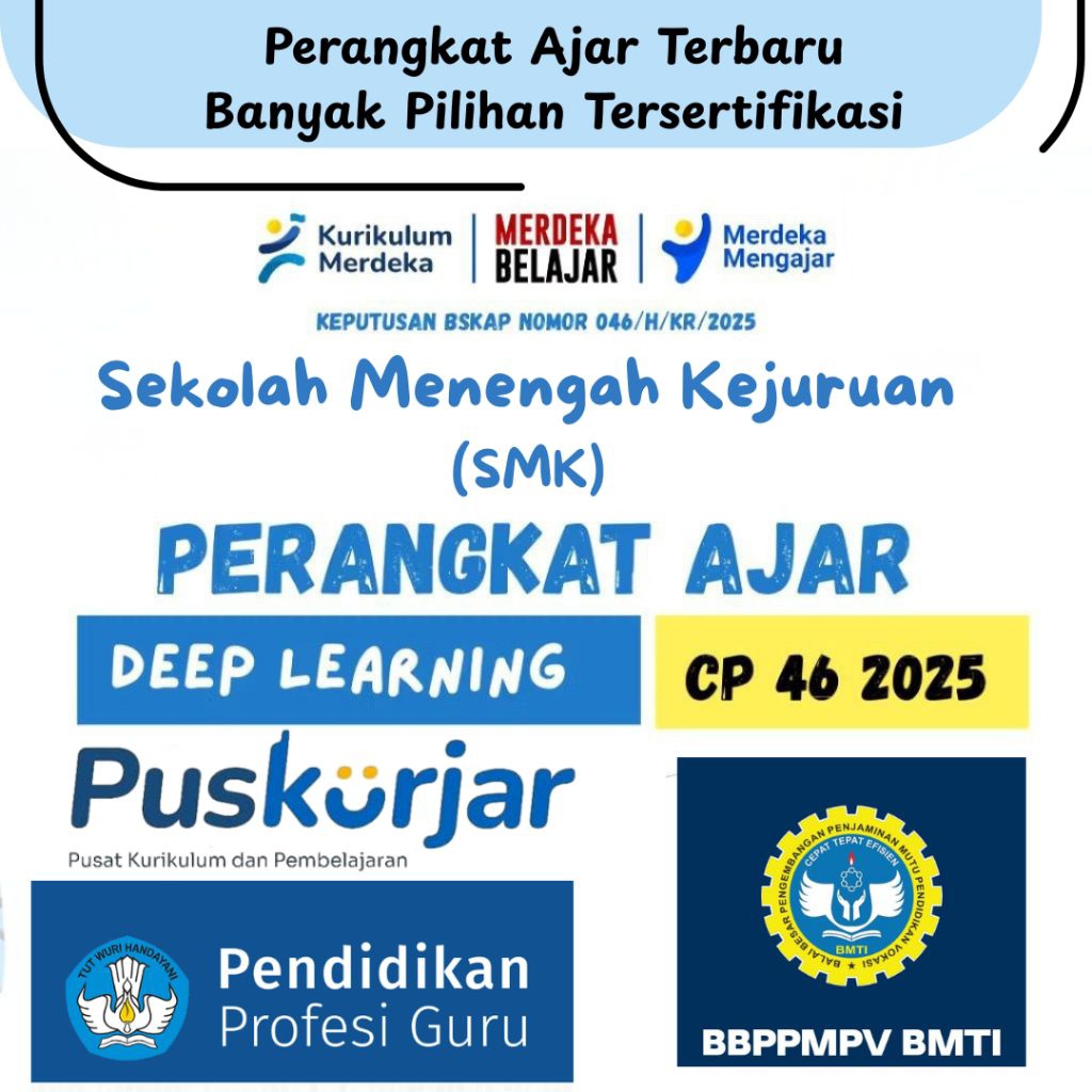 RENCANA PEMBELAJARAN MENDALAM // RPP RPPM DEEP LEARNING // PAG SMK Kejuruan // KURIKULUM MERDEKA