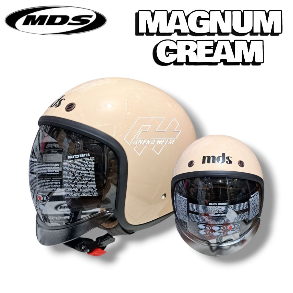 Helm MDS MAGNUM CREAM | helm retro