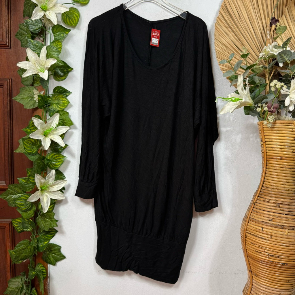 Tunik Kaos Hitam Stretch