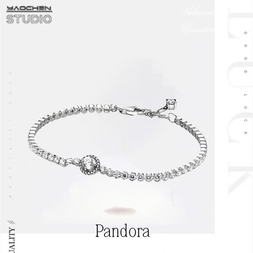 100%Original⚡Pandora gelang pandora Women's Jewelry official bracelet Gelang Wanita gelang perak mur
