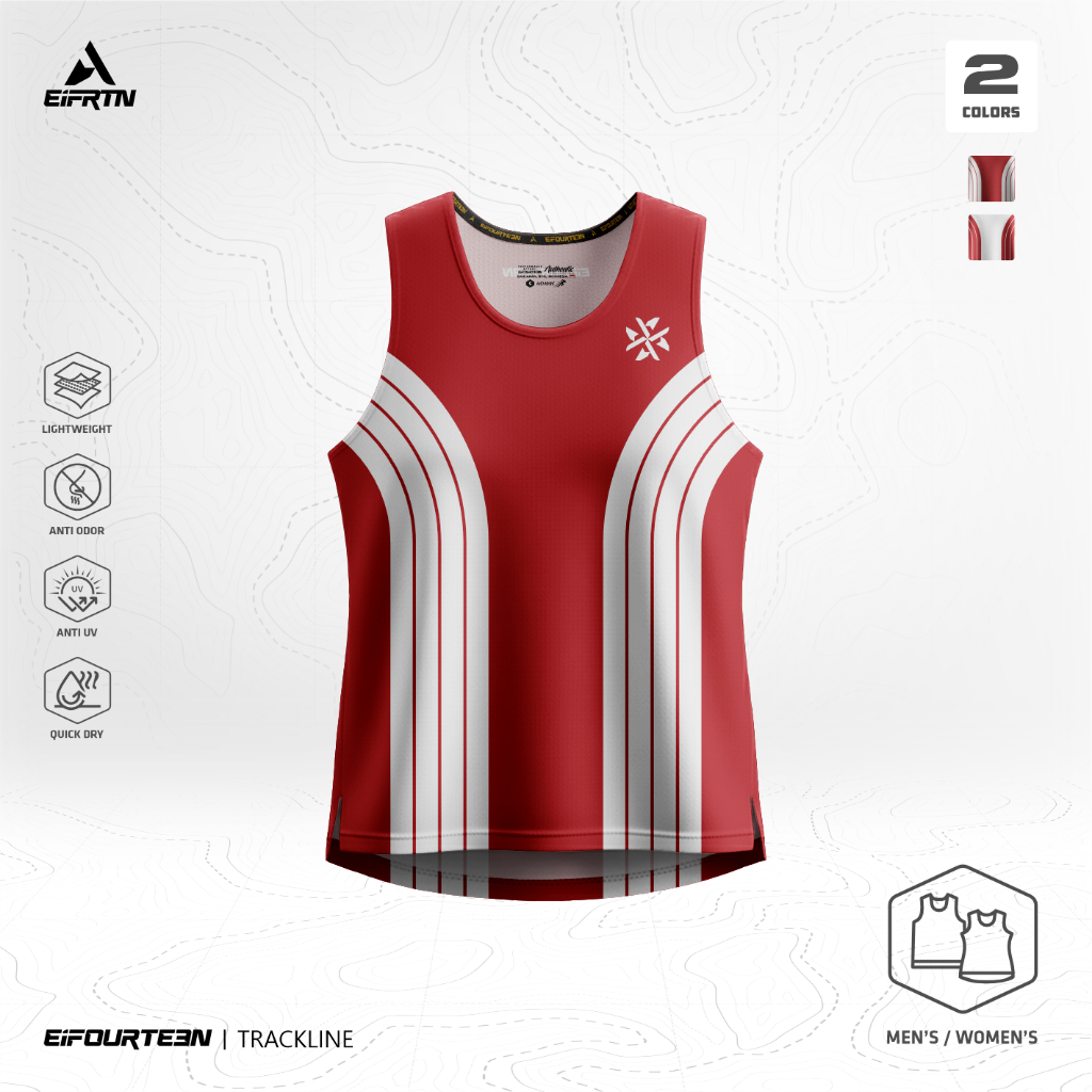 Eifrtn Kaos Singlet Jersey Lekbong Olahraga Sport Lari Running Marathon Sprint Unisex Pria Wanita Me