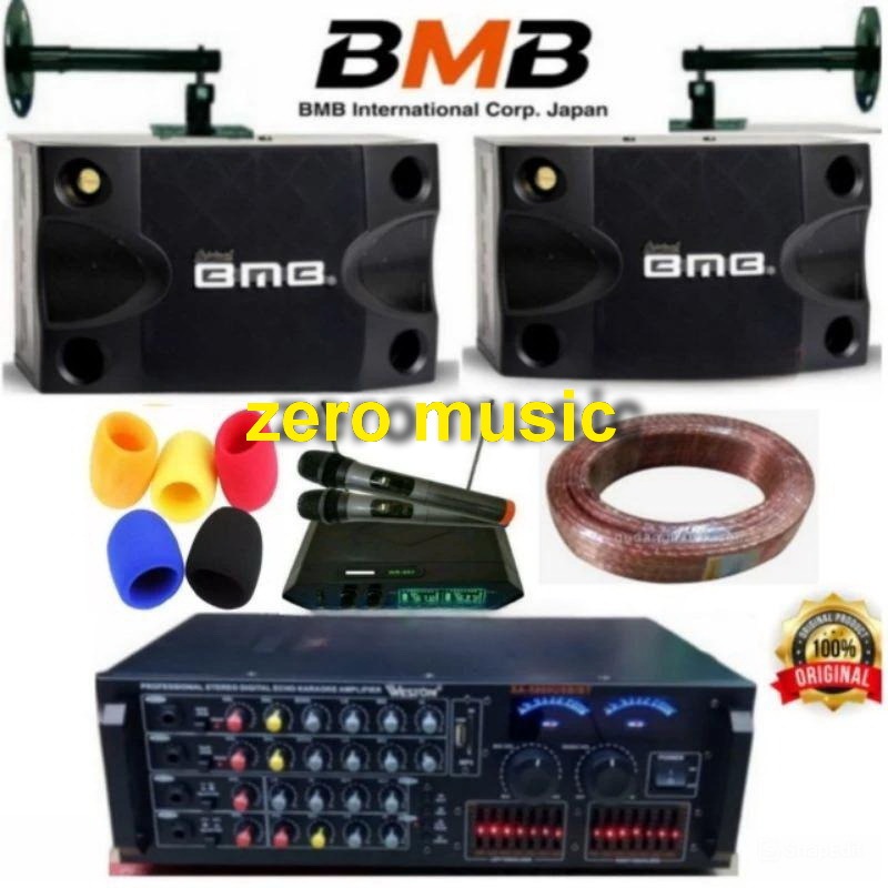 paket karaoke sound system Speaker BMB + amplifier Jack rowell bluetooth