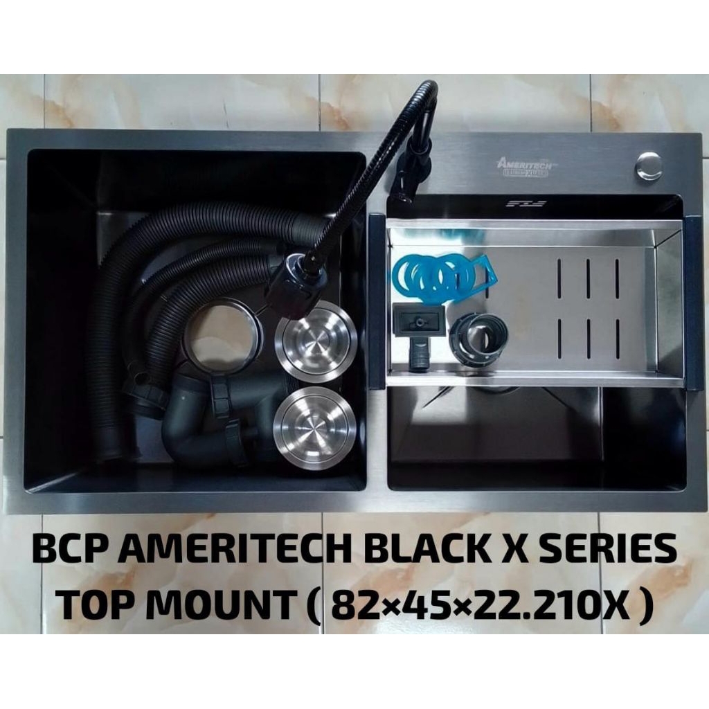 SINK BCP AMERITECH BLACK TOP MOUNT