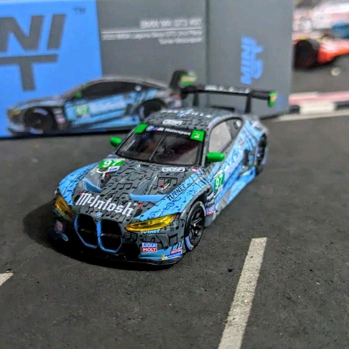 Diecast Mini GT BMW M4 GT3 #97 2023 IMSA Laguna Seca GTD 2nd Place Turner Motorsport no 647