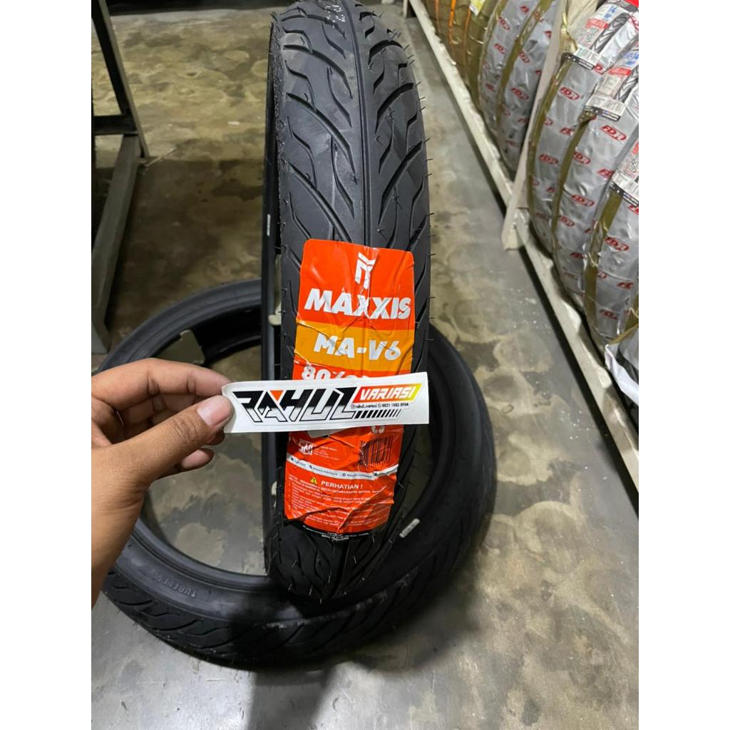 BAN MAXXIS  MA-V6 / BAN MAXXIS TUBLES 80/90-14 BEAT / VARIO 125 / VARIO 150 / MIO SMILE / MIO SPORTY
