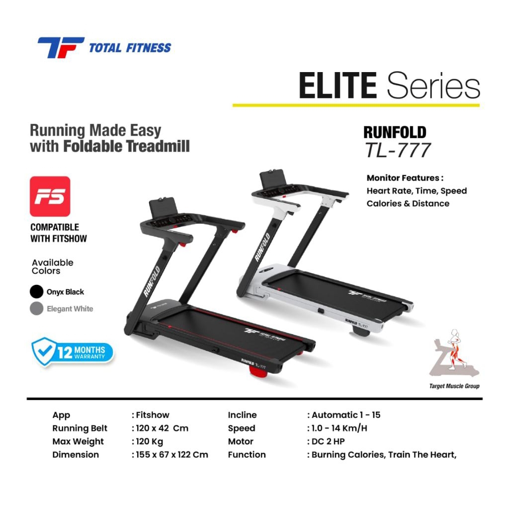 Total Fitness Treadmill TL 777