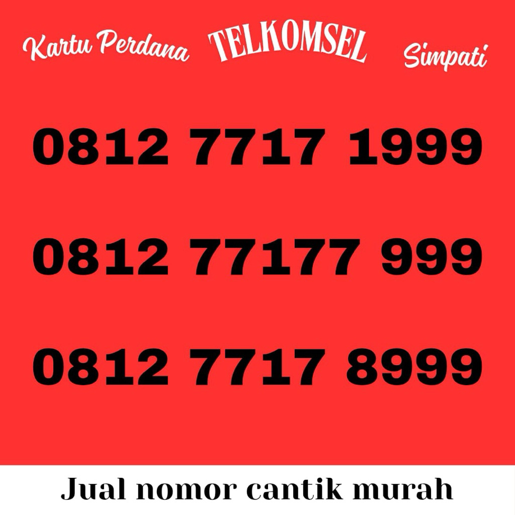 [FREE kuota 240GB selama 1 thn (tiap bulan dpt 20GB)] kartu perdana simpati telkomsel prabayar nomor