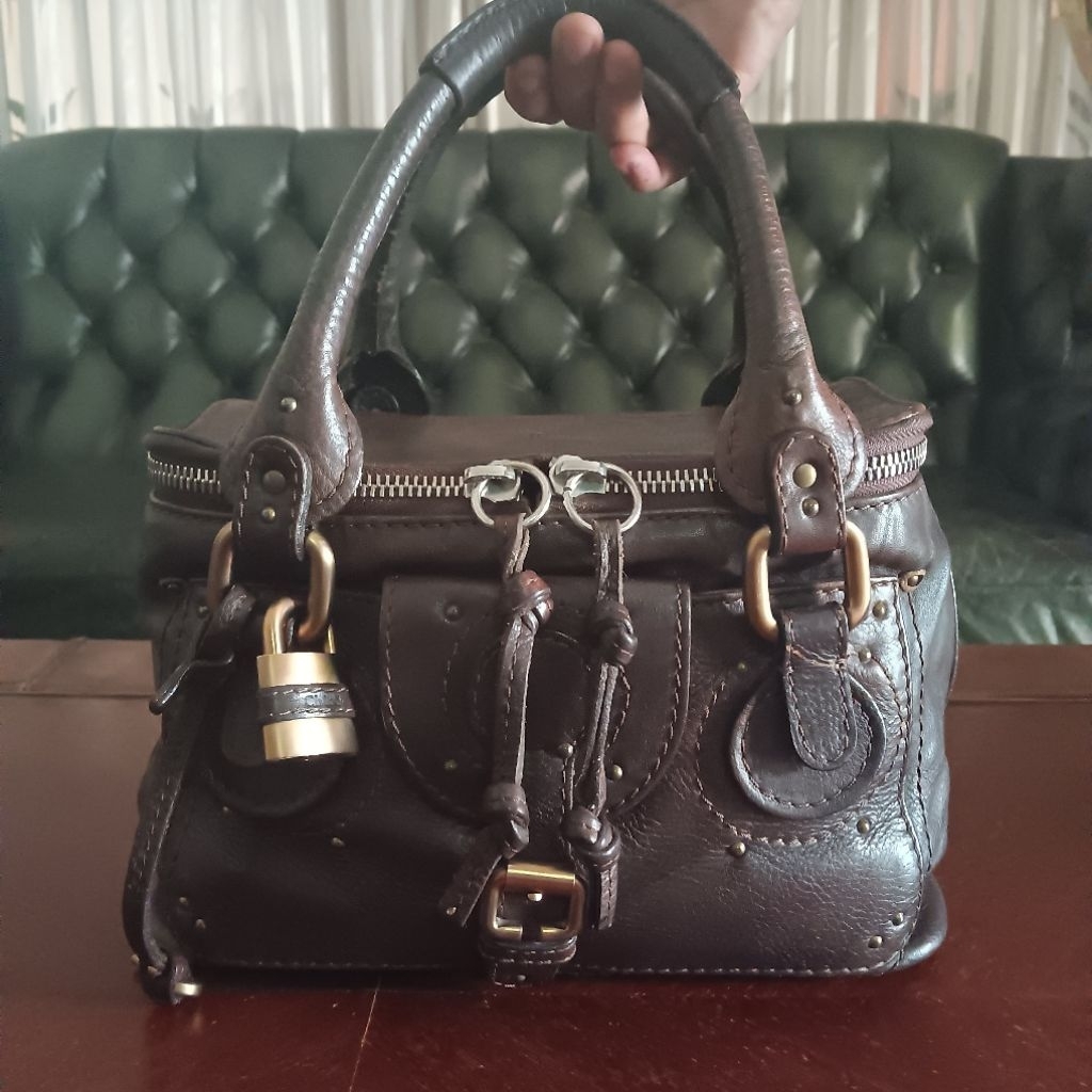 WTS Tas Wanita Merek Chloe Paddington Dark Brown Limited Edition Second (Asli)