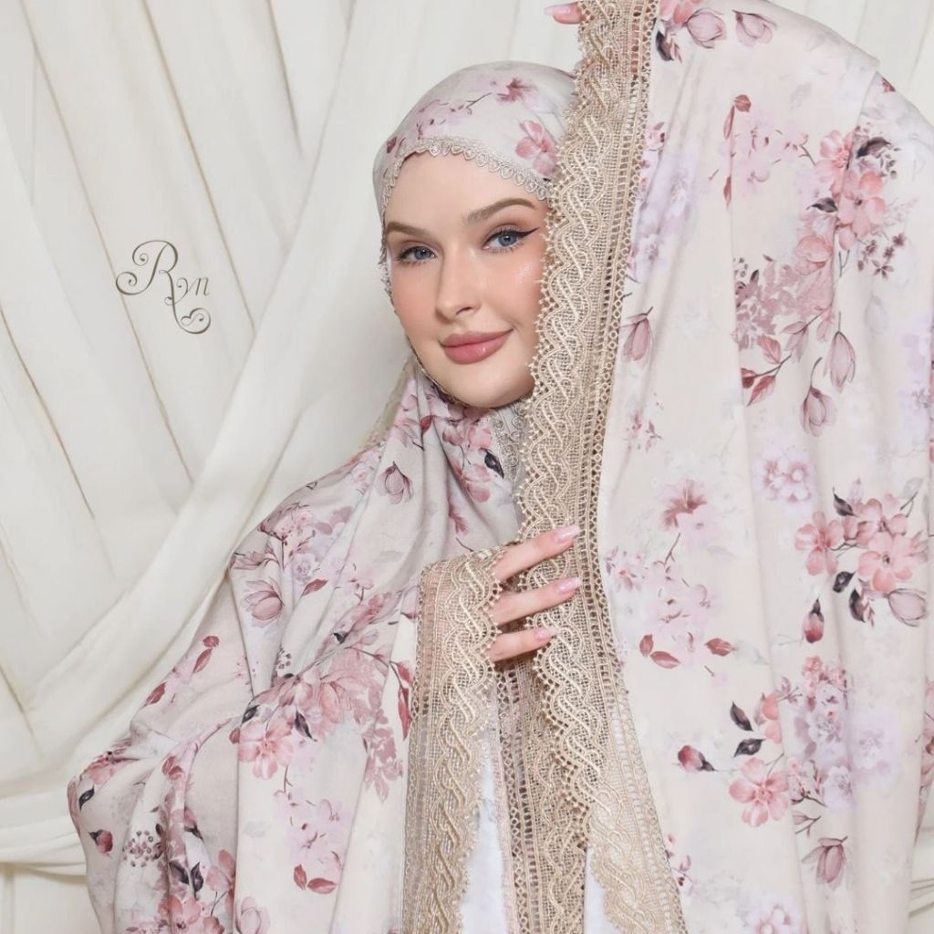 Mukena Ryn Rayyan Mukena Dewasa Rayon Viscose Import Kanisha Series