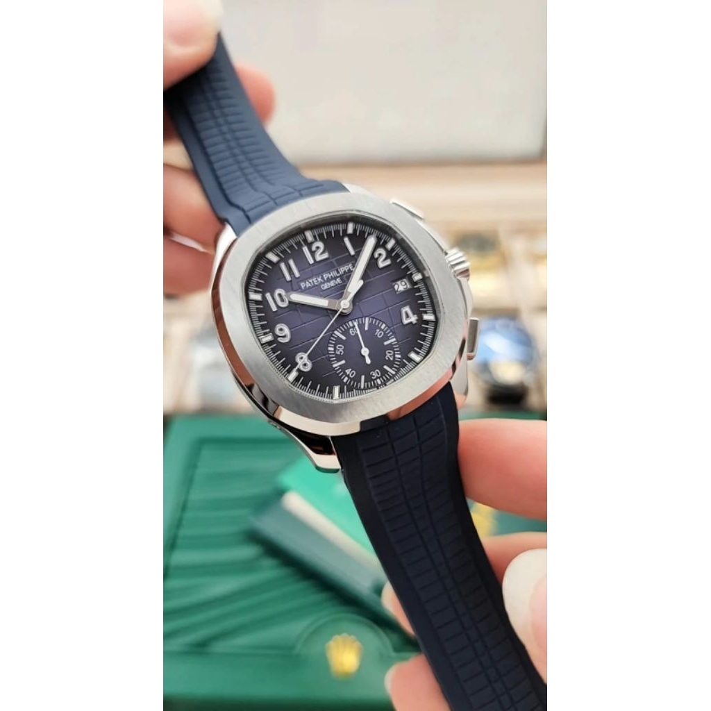 Jam Tangan Pria Merk Patek Philipphe Rabber Automatic Swiss