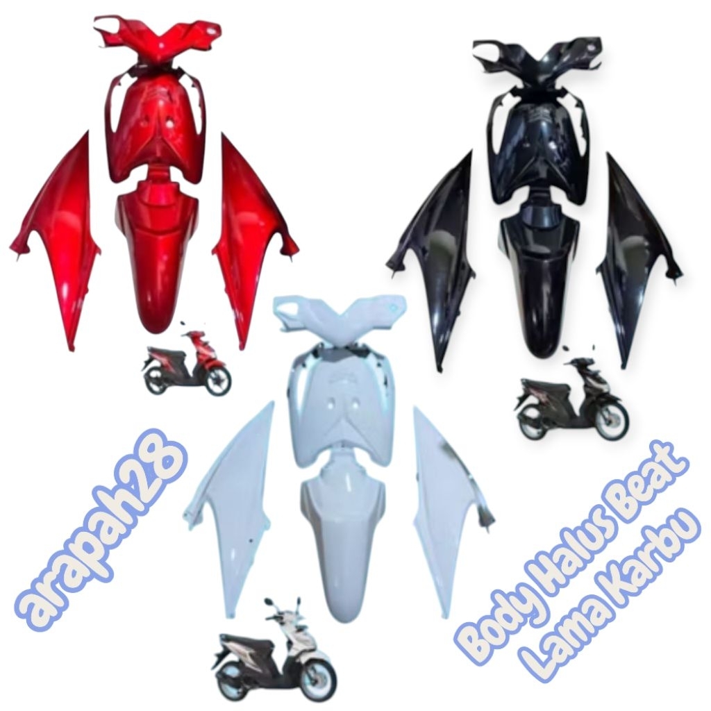 Full Body Halus Beat Lama Karbu Cover Body Beat Lama Karbu Merah Putih Hitam