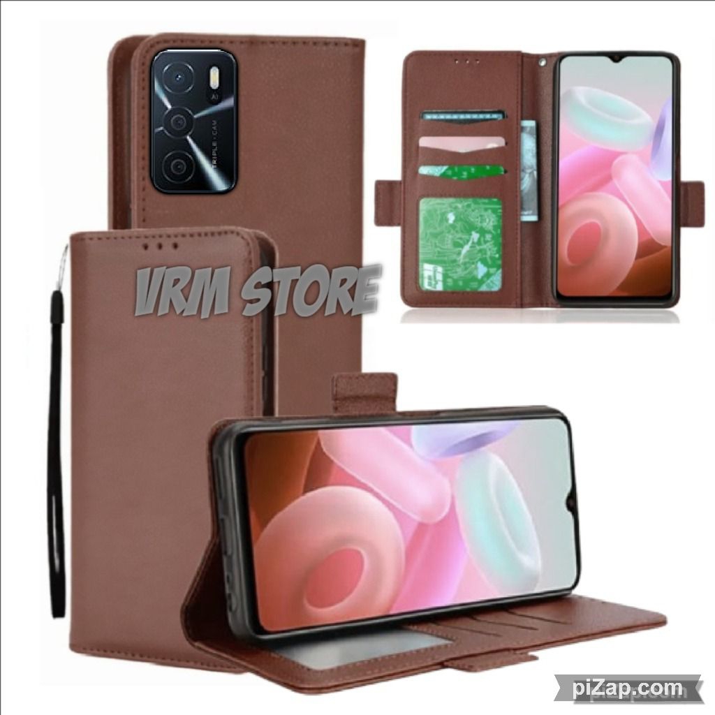 Case Dompet Hp Oppo A16 Case Dompet Casing Hp Flip Kulit Case Wallet Leather Cover