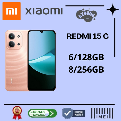 XIOMI REDMI 15C RAM6/128GB&8/256GB BERGARANSI RESMI XIOMI INDONESIA