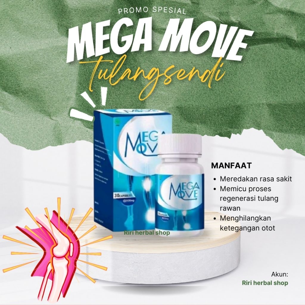 MEGAMOVE OBAT NYERI SENDI ORIGINAL ATASI MASALAH LUTUT PADA LANSIA AMPUH
