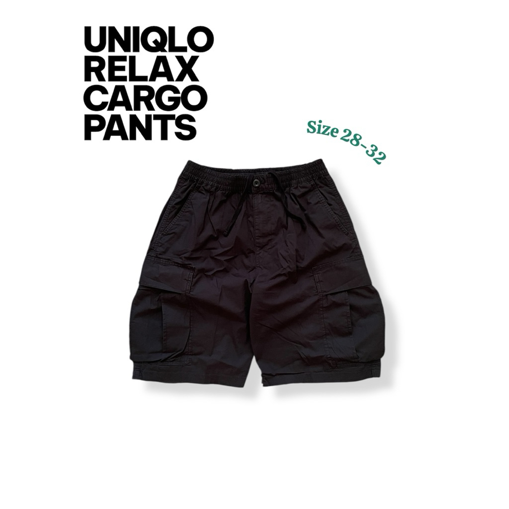 Celana pendek Cargo GU size 28-32 bisa pakai Second Original