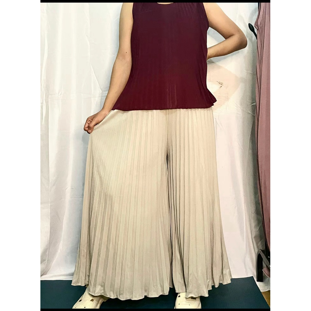 New Kulot plisket warna Coksu