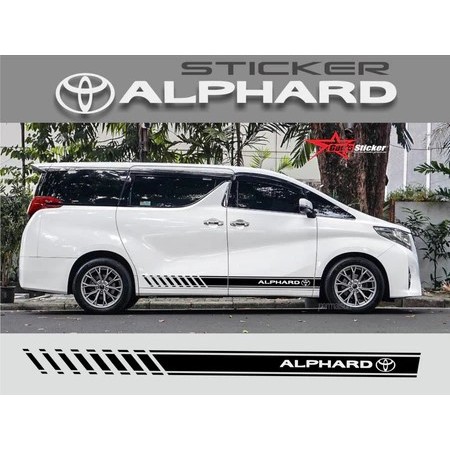 Sticker Premium Toyota Alphard Aksesoris Eksterior Mobil All New Toyota Alphard