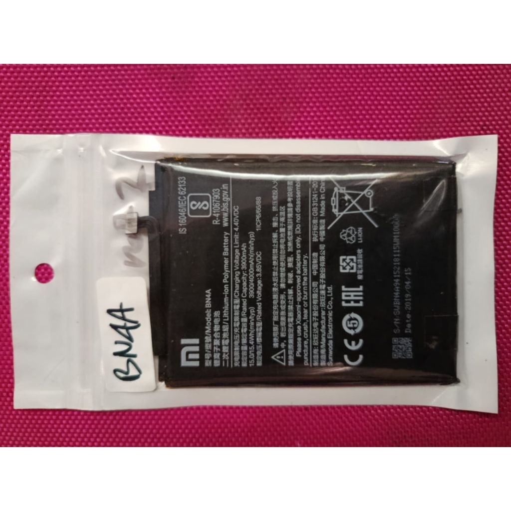 Batre Redmi BN4A redmi 7/ redmi note 7
